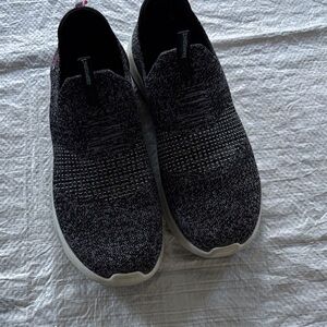 Skechers Black and Gray Slip-On Sneakers